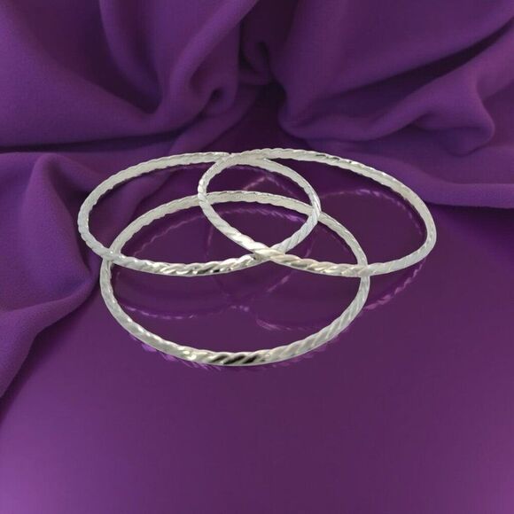 Tiffany & Co Single Bangle Bracelet Sterling Silver Estate TIF870 - Picture 7 of 15